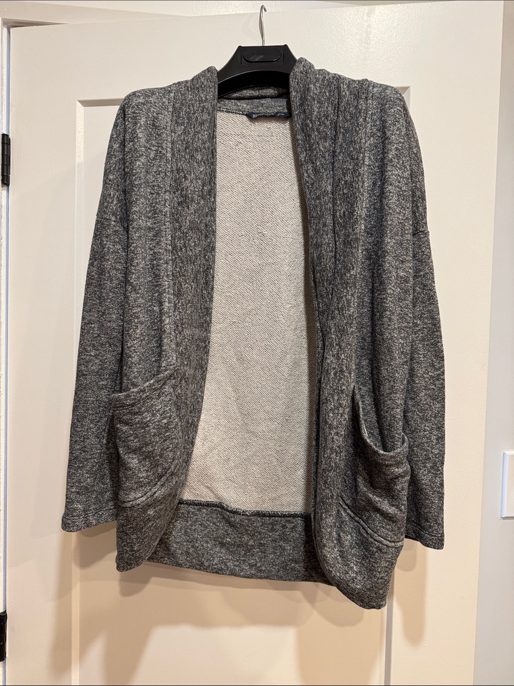 Bluenotes Gray Open-Front Women's Cardigan